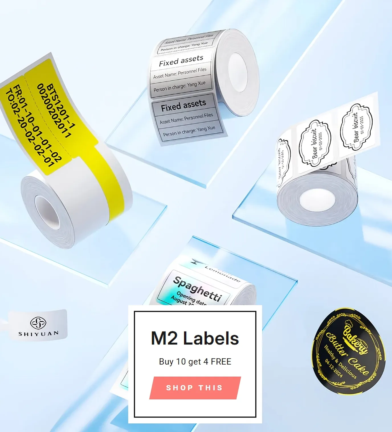 M2 Labels Buy 10 get 4 FREE