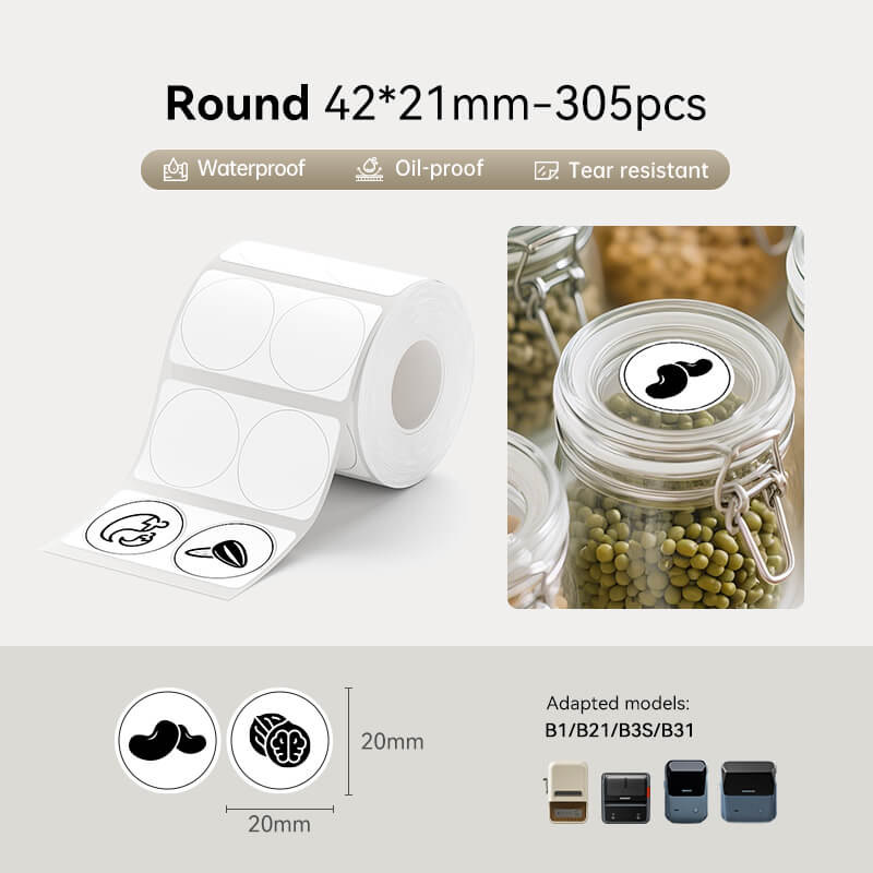 Round Label Tape for B21, B1, B3S