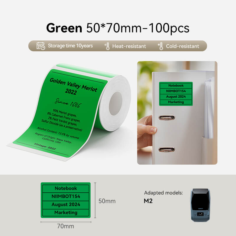 Thermal Transfer Label Printer Labels for M2, M3