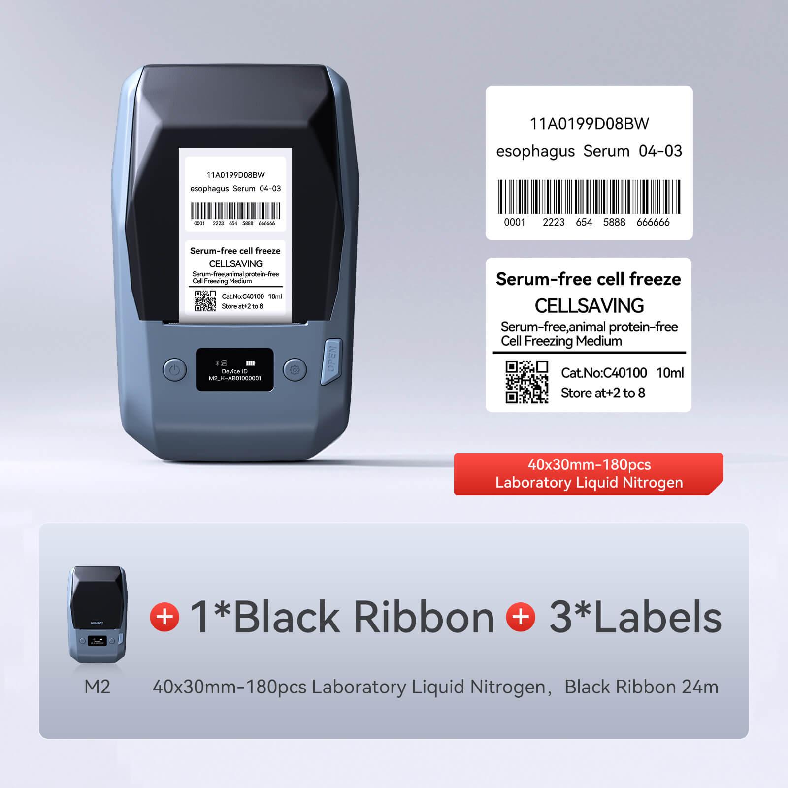 NIIMBOT M2 Thermal Transfer Label Maker, Smart Color Printing with Phones & PC for Office, Outdoor Equipment