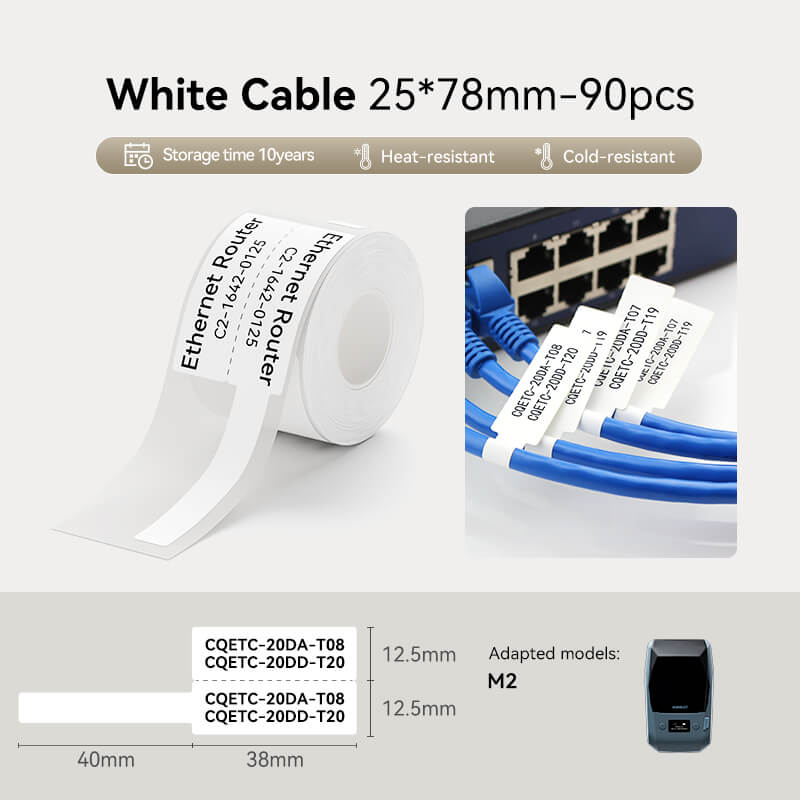Thermal Transfer Label Printer Labels for M2, M3