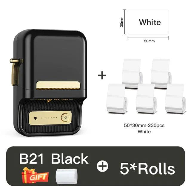 NIIMBOT B21 Bluetooth Thermal Kitchen Storage Labels Printer, Efficient for Home, Support PC&Phone