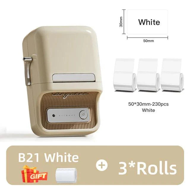 NIIMBOT B21 Bluetooth Thermal Kitchen Storage Labels Printer, Efficient for Home, Support PC&Phone
