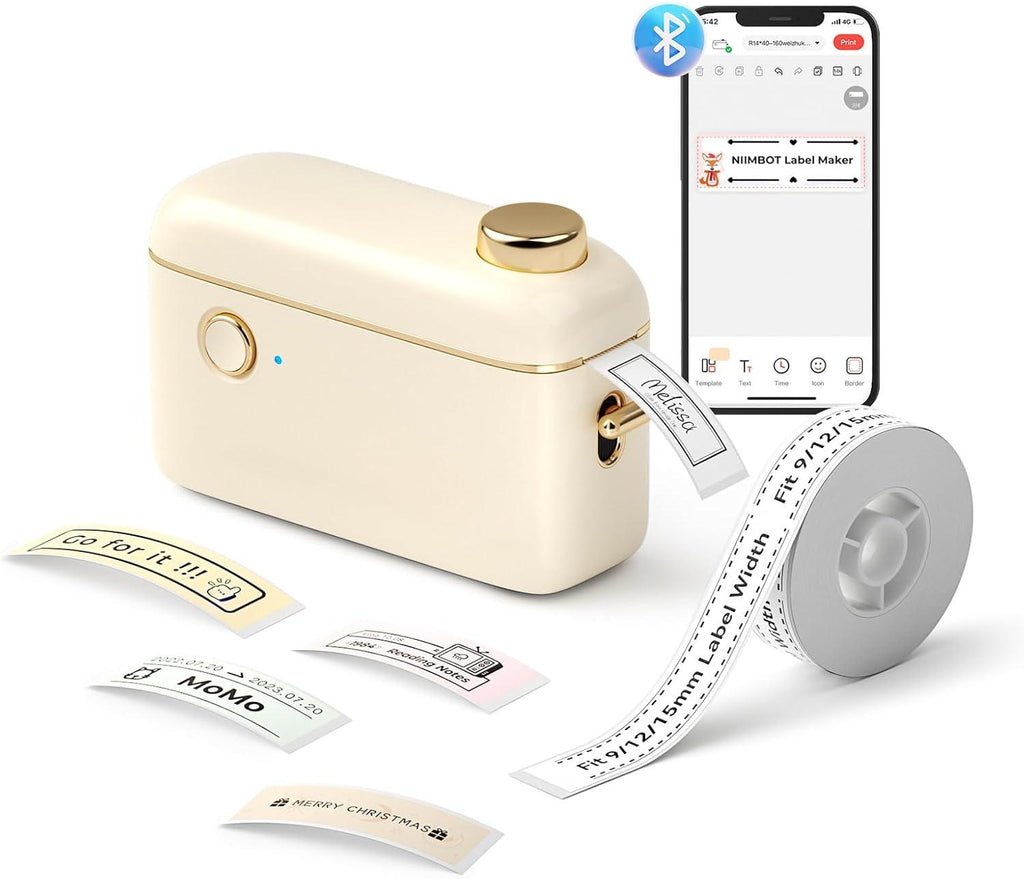 NIIMBOT H1S Bluetooth Thermal Handheld Label Maker for Gift Party & Home