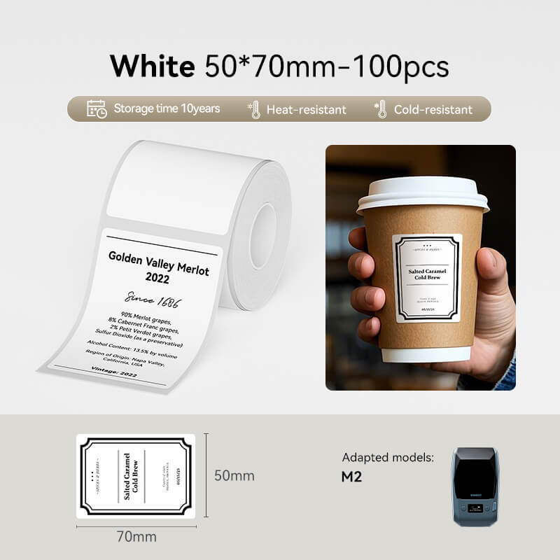 Thermal Transfer Label Printer Labels for M2, M3