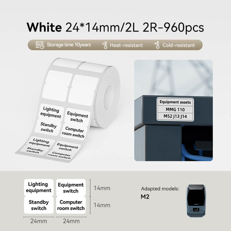 Thermal Transfer Label Printer Labels for M2, M3