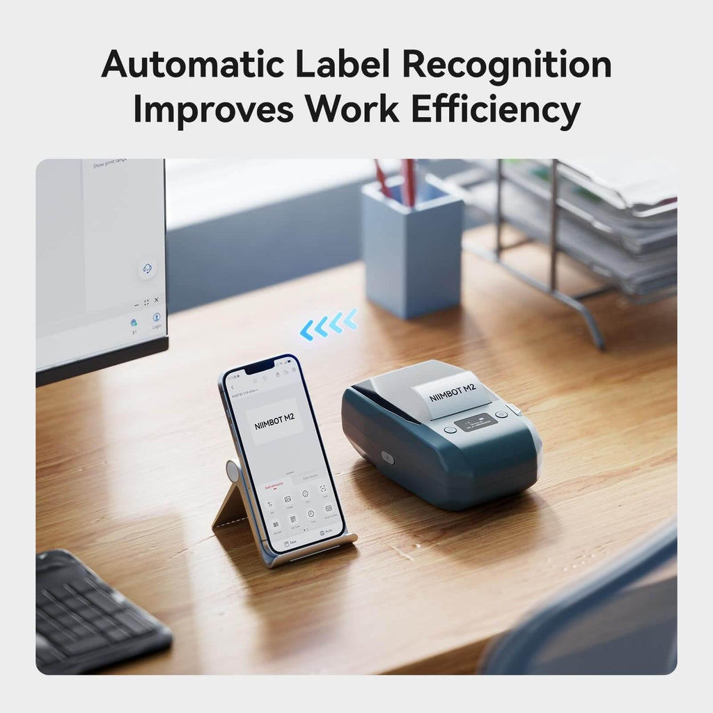 NIIMBOT M2 Thermal Transfer Label Maker, Smart Color Printing with Phones & PC for Office, Outdoor Equipment