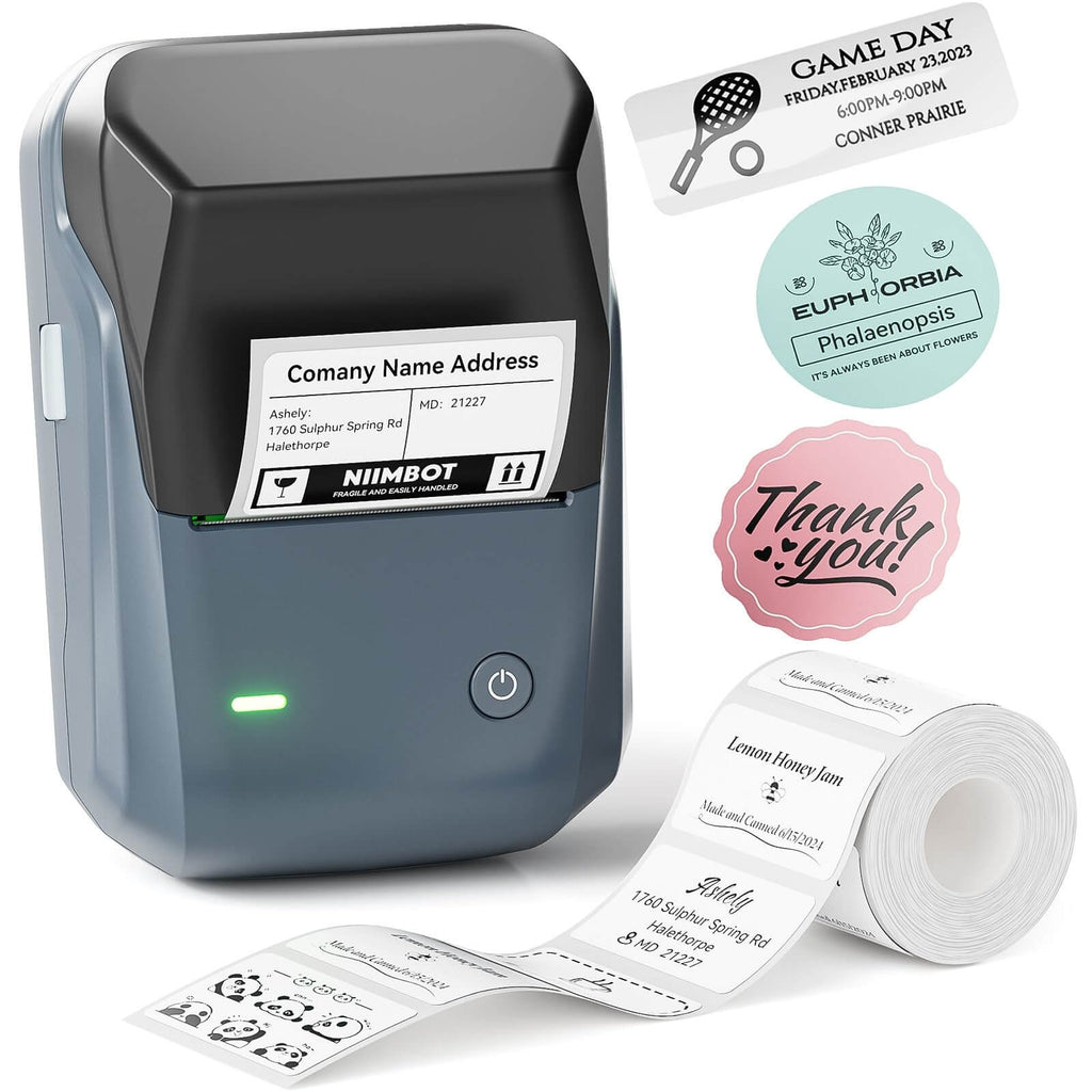 NIIMBOT B1 Inkless Thermal Label Printer, Create Professional Business Labels with Ease