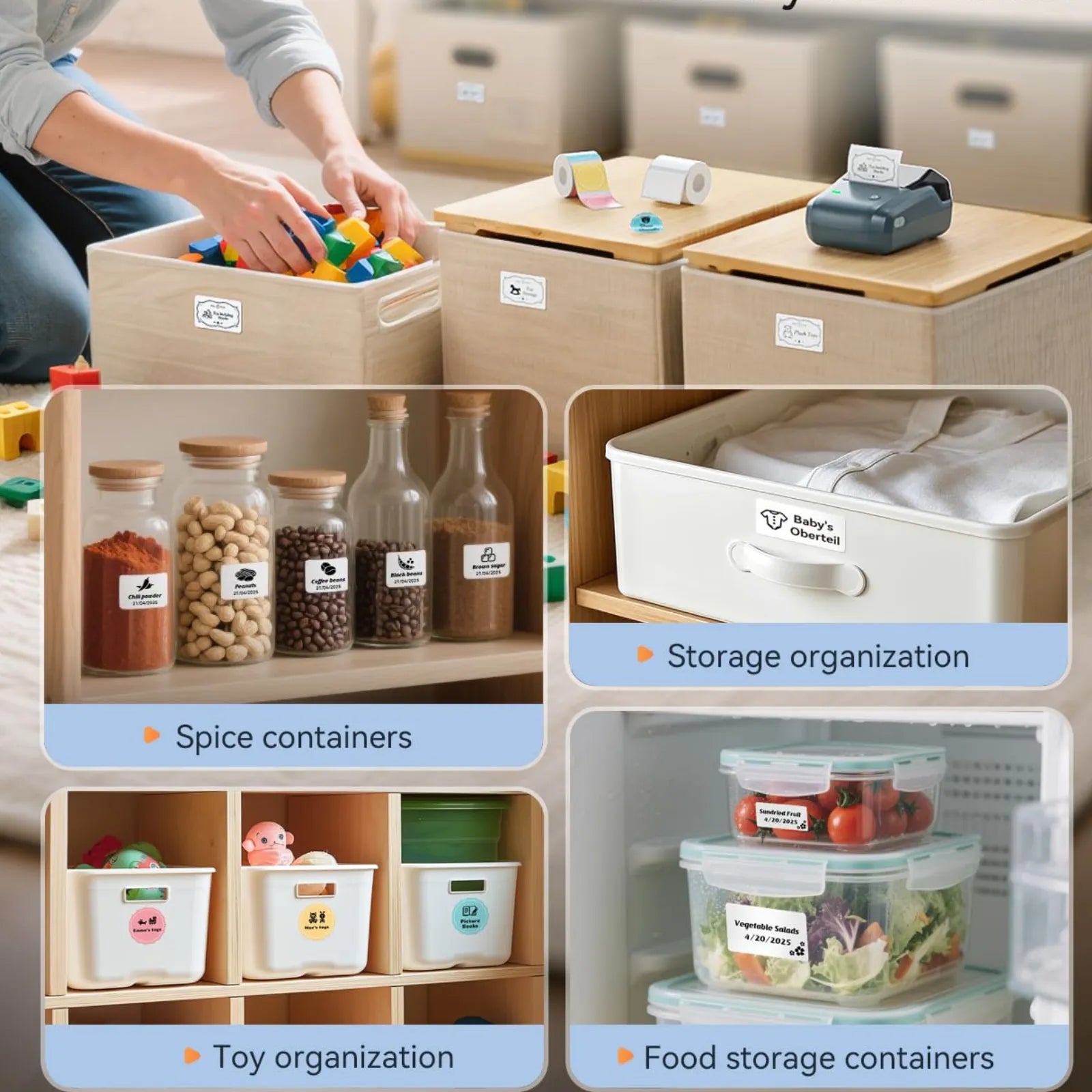 NIIMBOT B1 Multifunctional Office Label Printer for Home, Business Support Android, iPhone, Windows