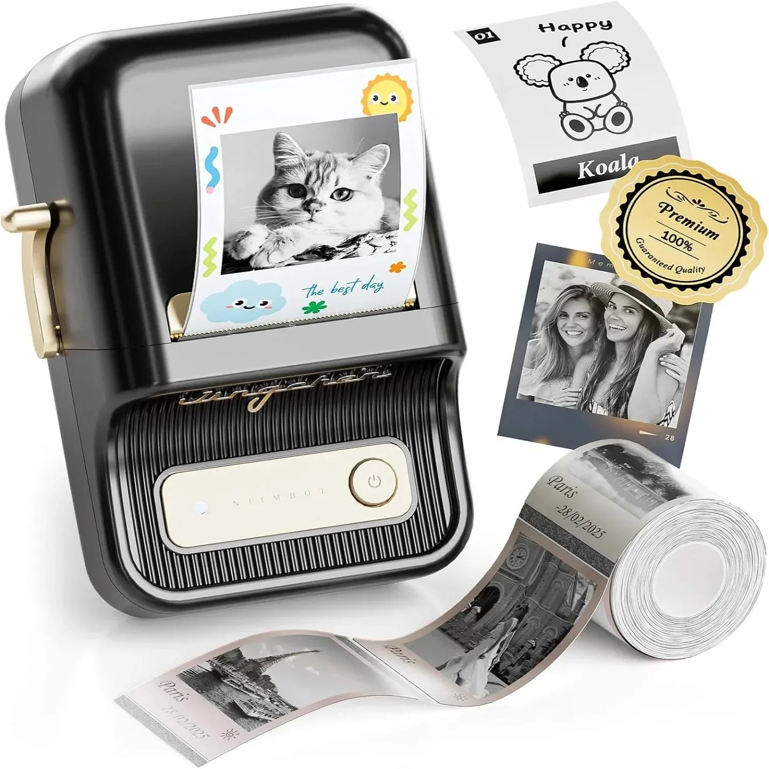 NIIMBOT B21 Pro 300dpi Label Printer, Photo Printing, Bluetooth Connection for Home, Business, Office