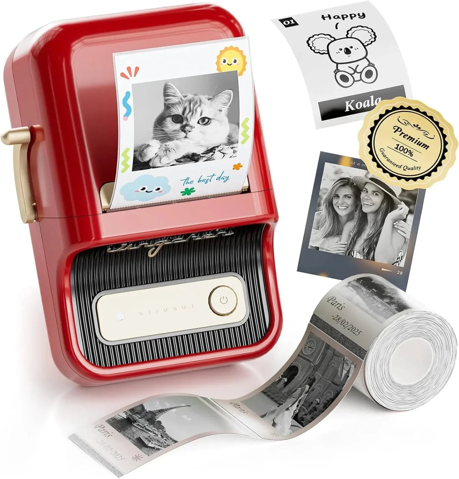 NIIMBOT B21 Pro 300dpi Label Printer, Photo Printing, Bluetooth Connection for Home, Business, Office