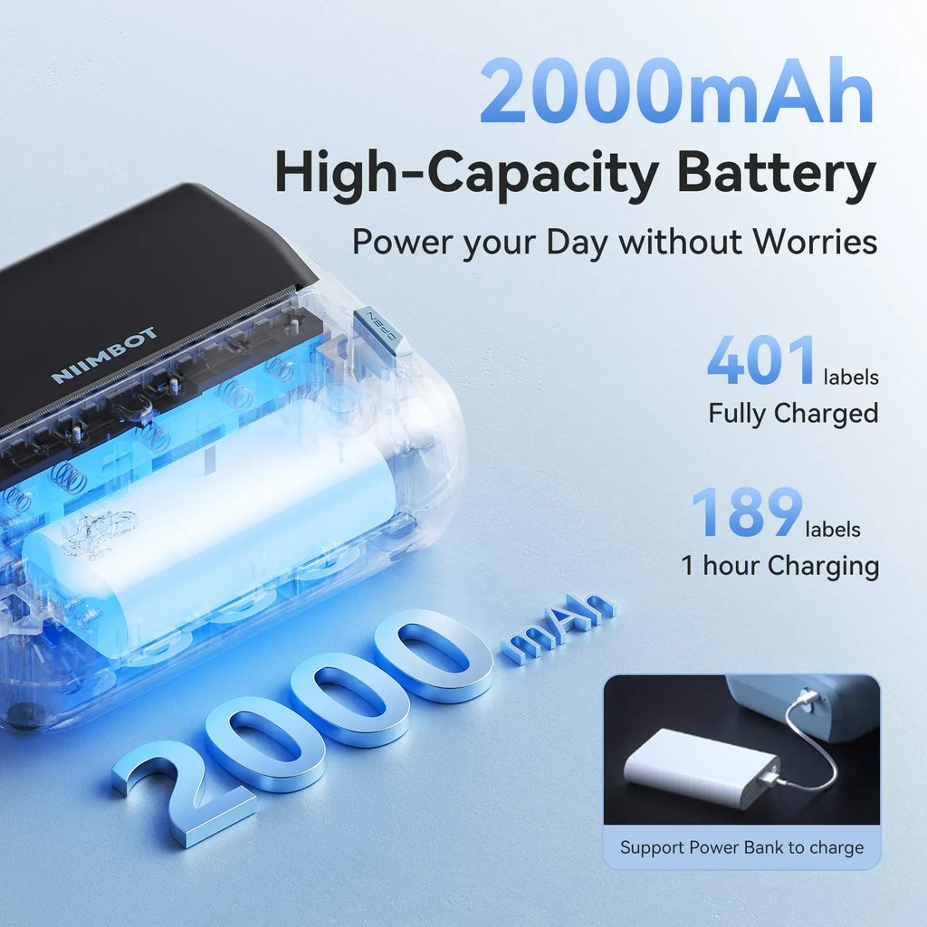 NIIMBOT B4 Inkless Thermal Label Maker for Shipping Label, Idea for bussiness&offices