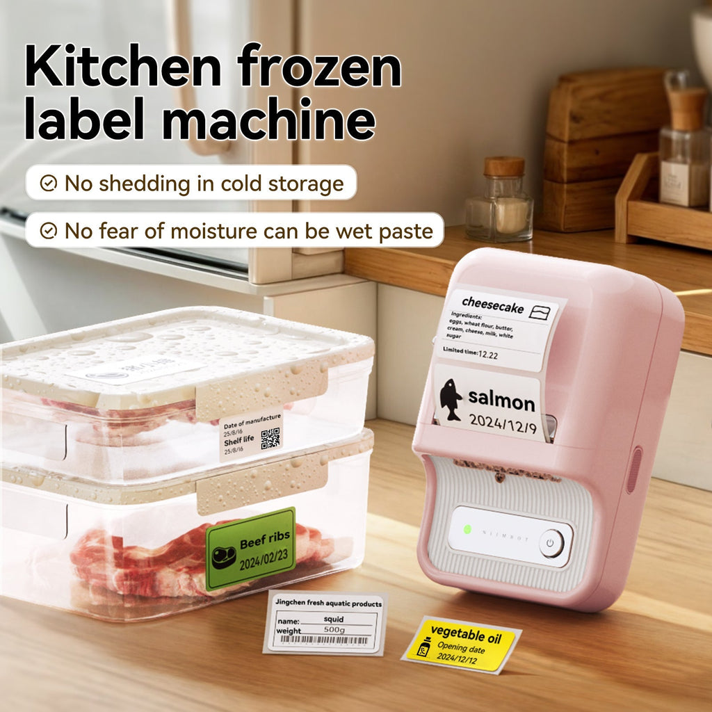 NIIMBOT B21 Bluetooth Thermal Kitchen Storage Labels Printer, Efficient for Home, Support PC&Phone