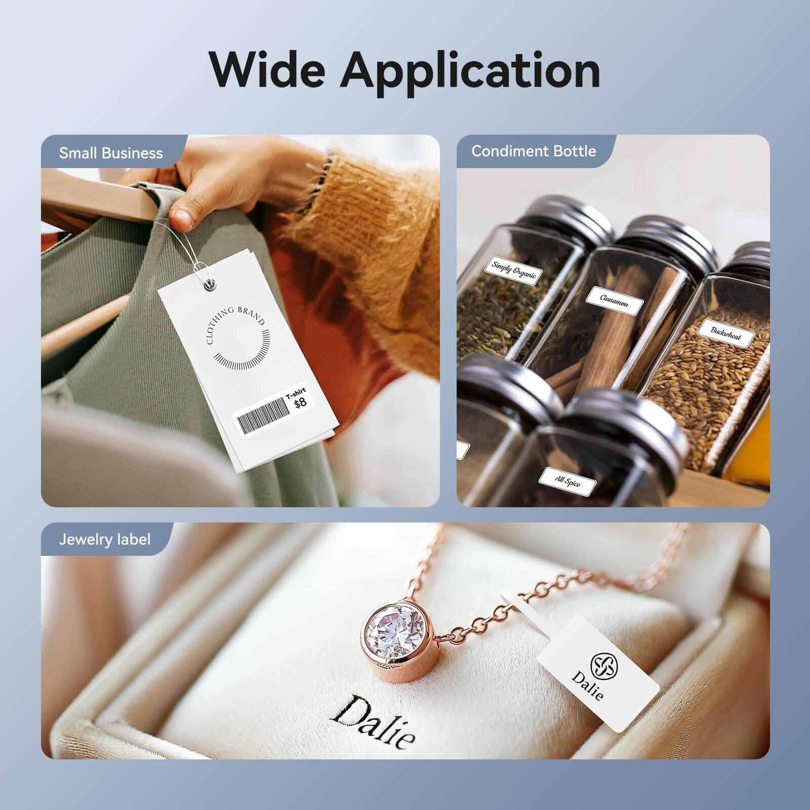 NIIMBOT D11 Upgraded 300dpi Mini Printer Portable Bluetooth Connection for Home, School