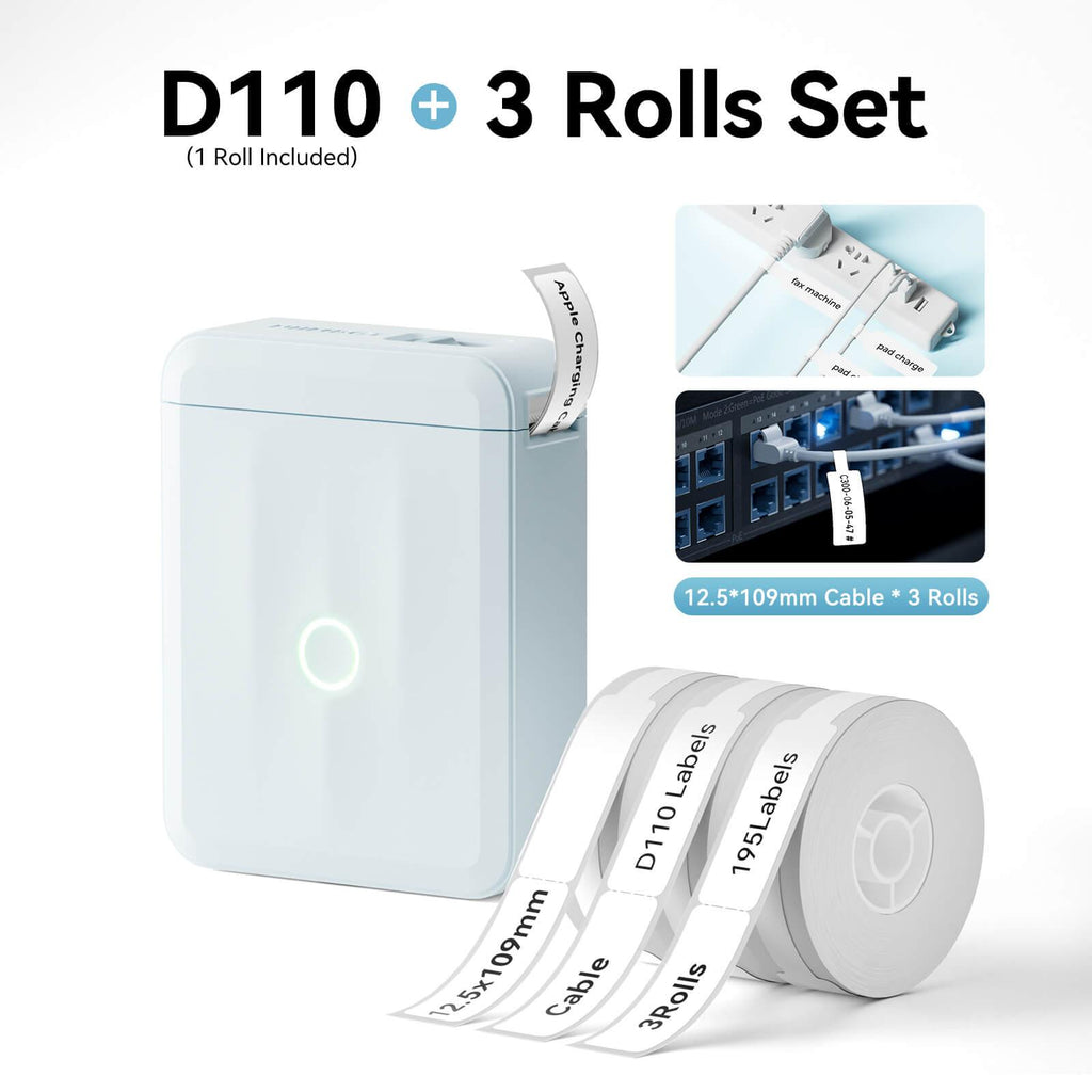 NIIMBOT D110 Upgraded Bluetooth Printer for Office, Home, Kitchen, School