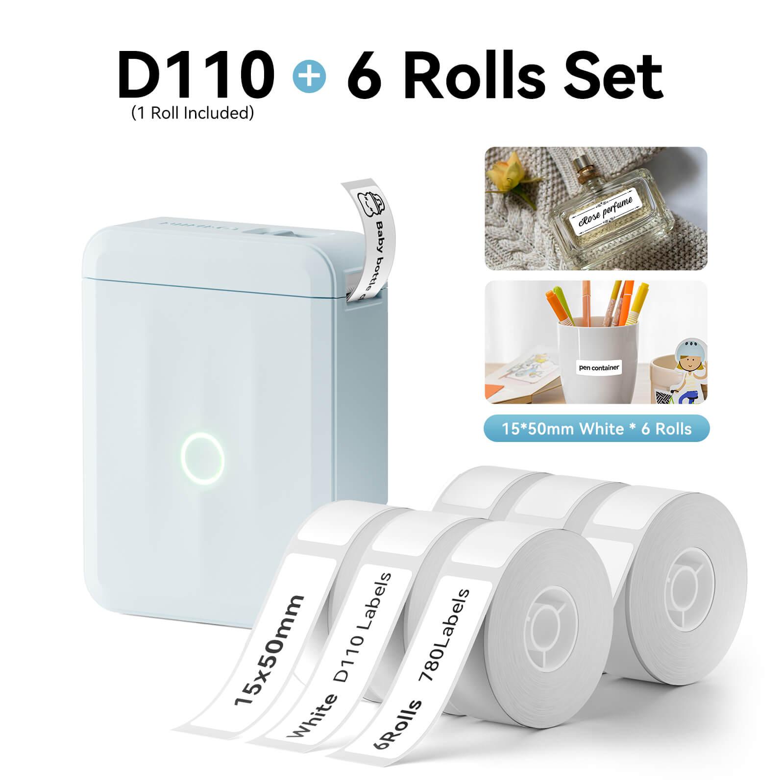 NIIMBOT D110 Upgraded Thermal Switch Mini Label Maker Bluetooth for Office Home School