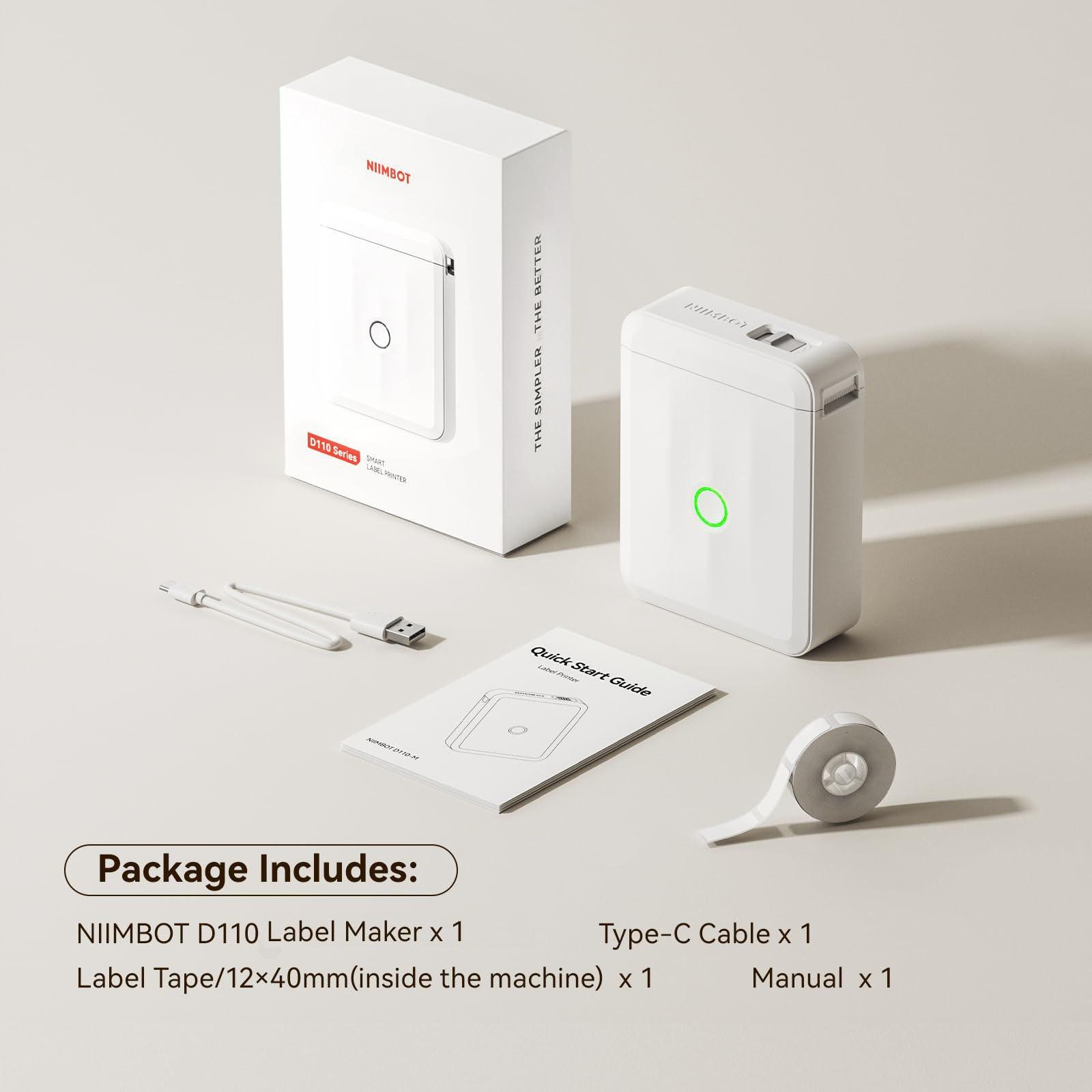 NIIMBOT D110 Upgraded Bluetooth Printer for Office, Home, Kitchen, School