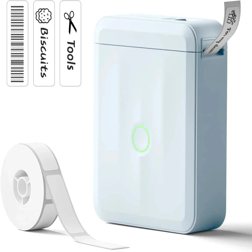 NIIMBOT D110 Upgraded Thermal Switch Mini Label Maker Bluetooth for Office Home School