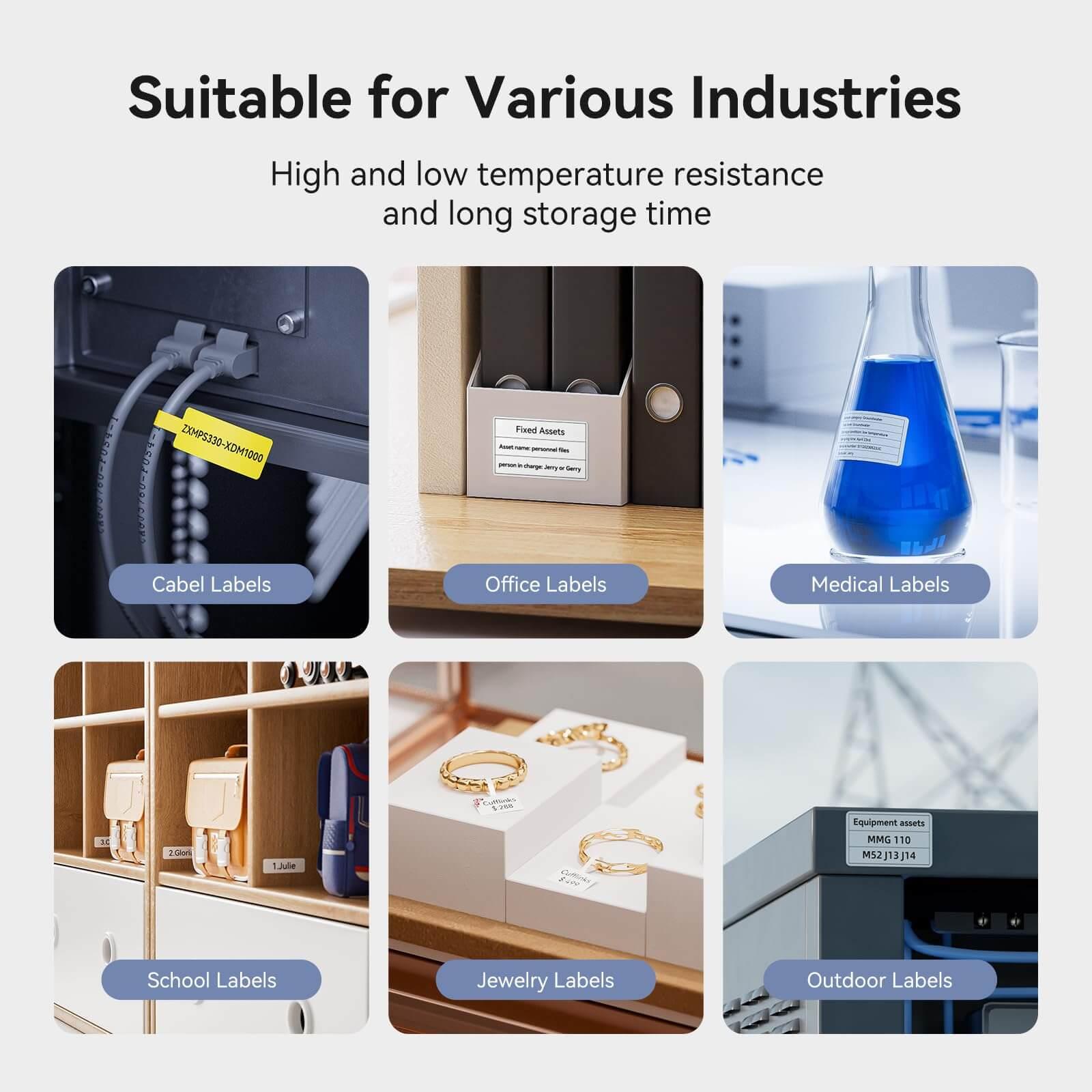 NIIMBOT M2 Thermal Transfer Label Maker, Smart Color Printing with Phones & PC for Office, Outdoor Equipment