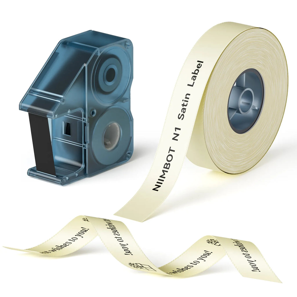 NIIMBOT N1 Satin Ribbon, Only for N1 Label Maker, for Gift, Wedding, Party, Craft Wrapping, DIY (14mm x 5.1m)