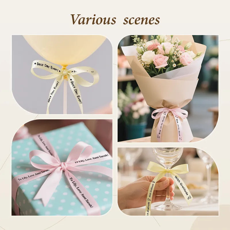 NIIMBOT N1 Satin Ribbon, Only for N1 Label Maker, for Gift, Wedding, Party, Craft Wrapping, DIY (14mm x 5.1m)