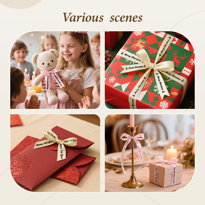 NIIMBOT N1 Satin Ribbon, Only for N1 Label Maker, for Gift, Wedding, Party, Craft Wrapping, DIY (14mm x 5.1m)