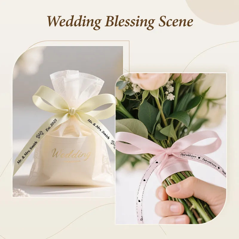 NIIMBOT N1 Satin Ribbon, Only for N1 Label Maker, for Gift, Wedding, Party, Craft Wrapping, DIY (14mm x 5.1m)