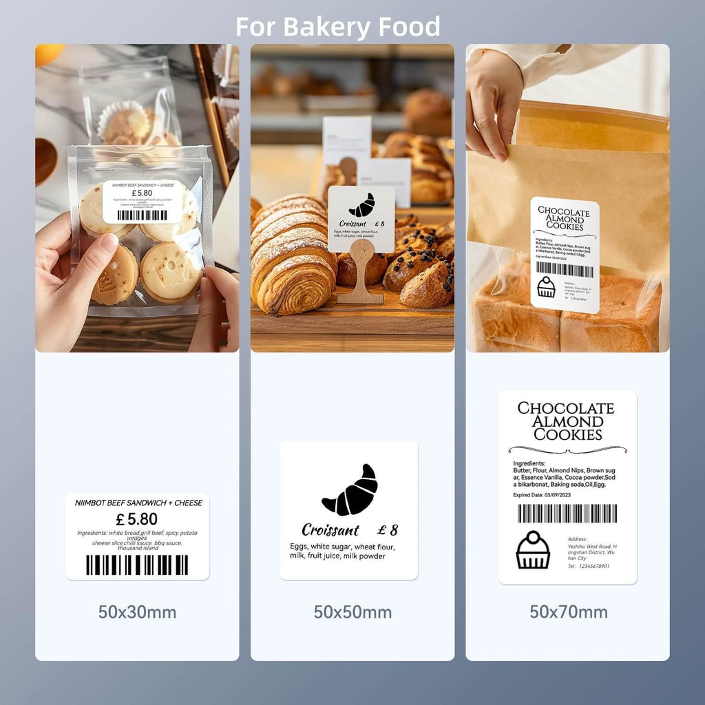 NIIMBOT B1 Inkless Thermal Label Printer, Create Professional Business Labels with Ease