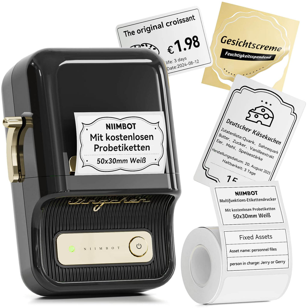 NIIMBOT B21 Bluetooth Thermal Kitchen Storage Labels Printer, Efficient for Home, Support PC&Phone