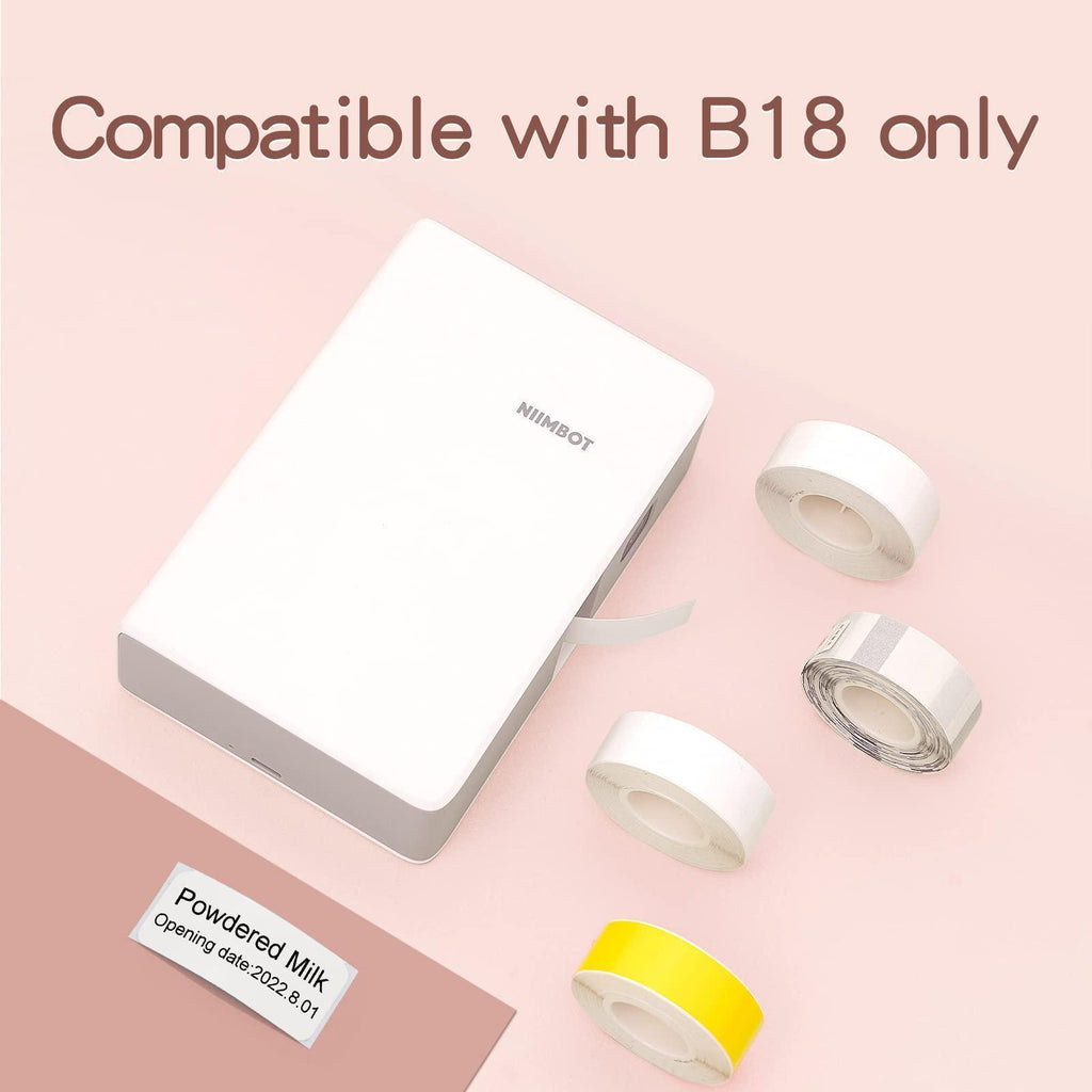 NIIMBOT N1 Pure Color Label Stickers, Durable PET Material, No Fading