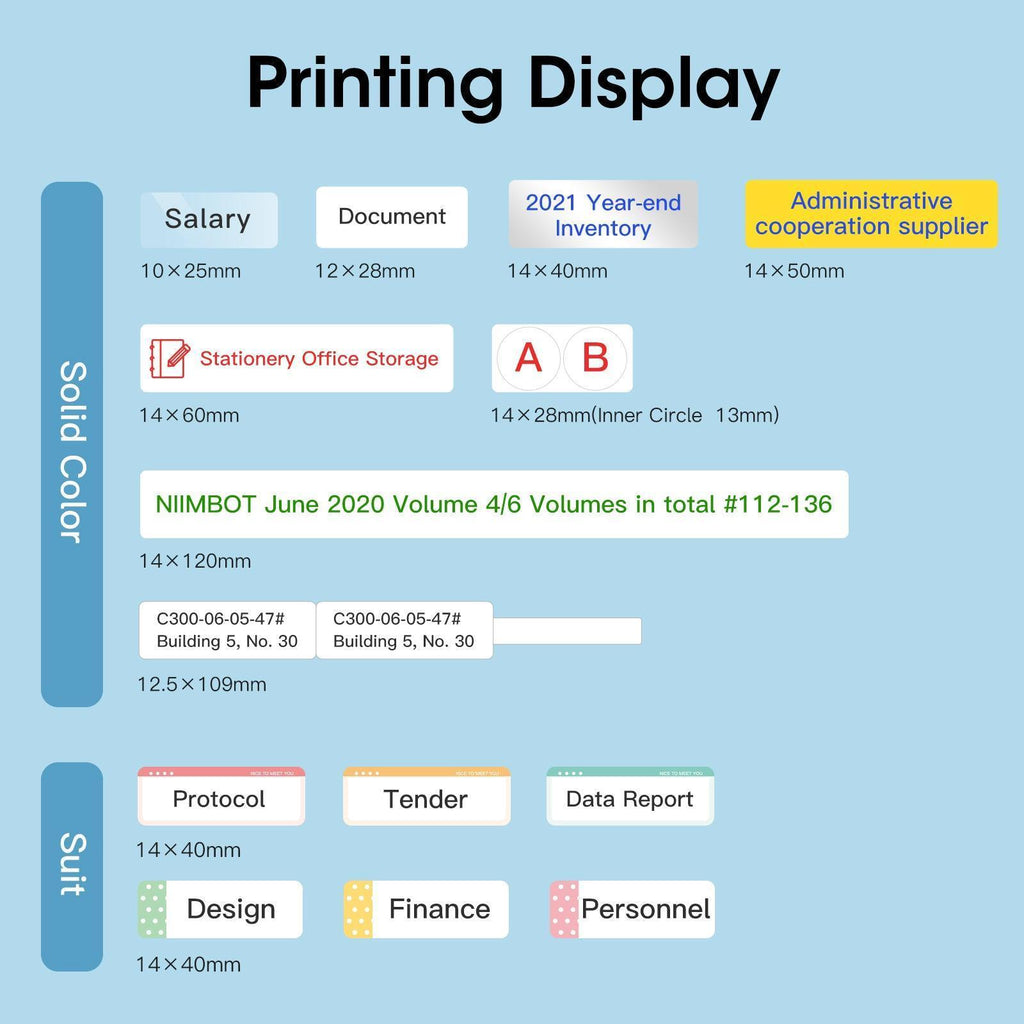 NIIMBOT N1 0.5 Inch Thermal Transfer Portable Bluetooth Label Maker
