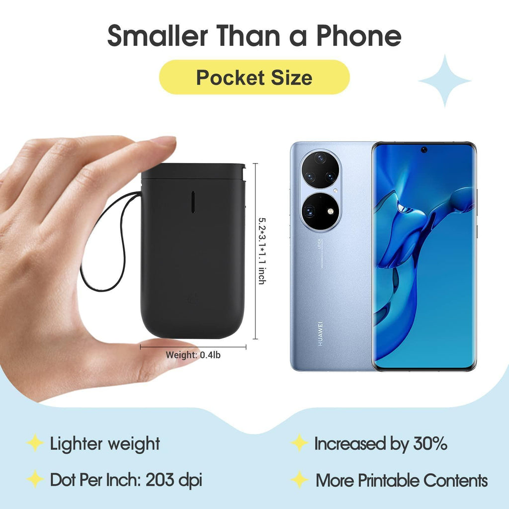 NIIMBOT D11 0.5 Inch Label Maker Machine with Tape - Versatile Labeling Solution