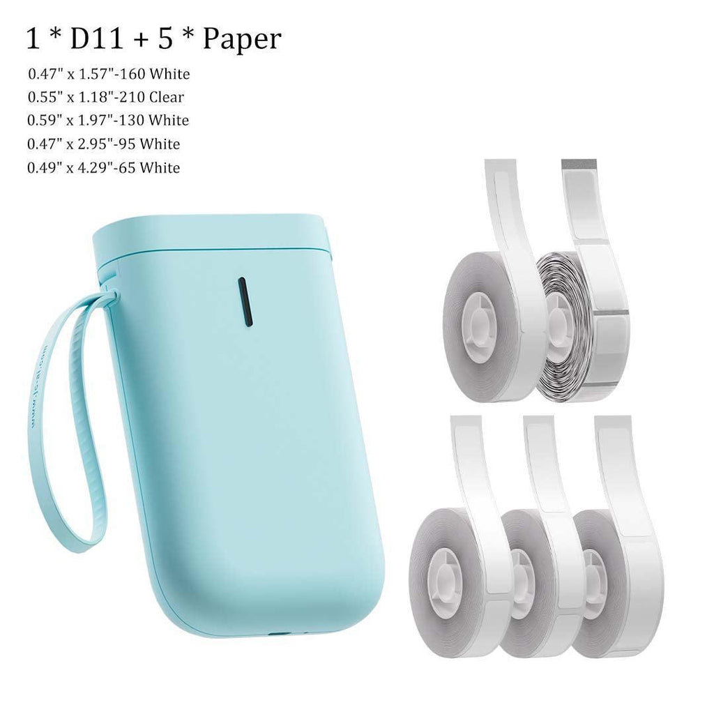 D11 Portable Printer and Paper Set