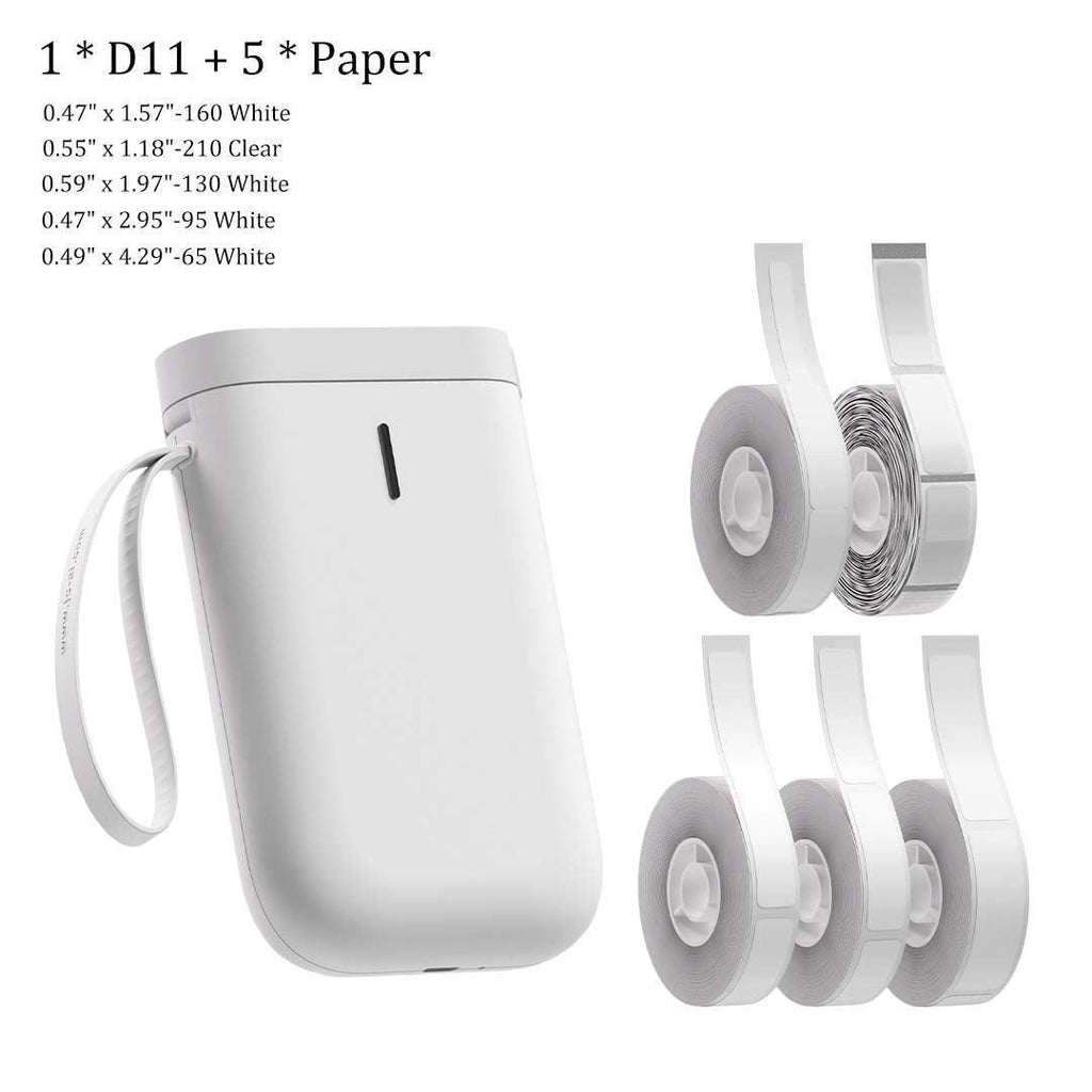 D11 Portable Printer and Paper Set