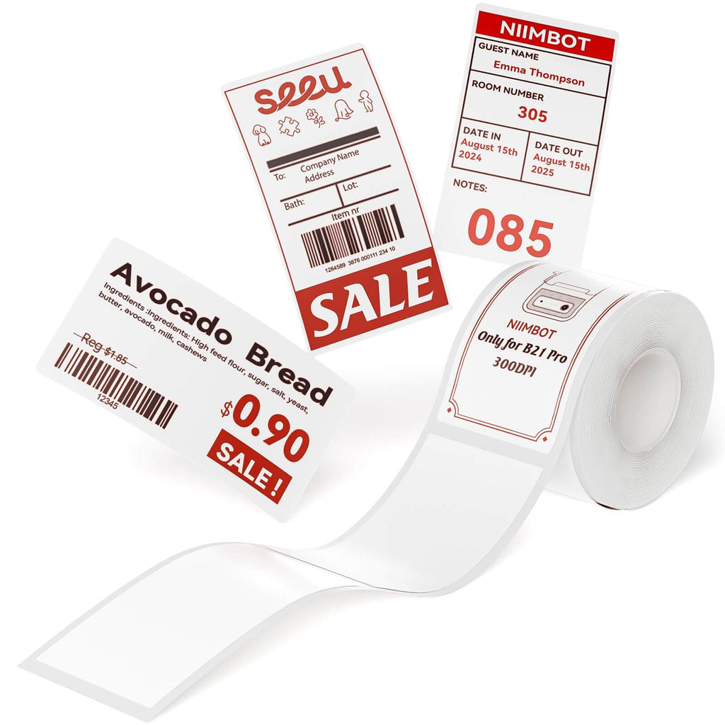 Photo Papers, Red&Black Labels for B21 Pro