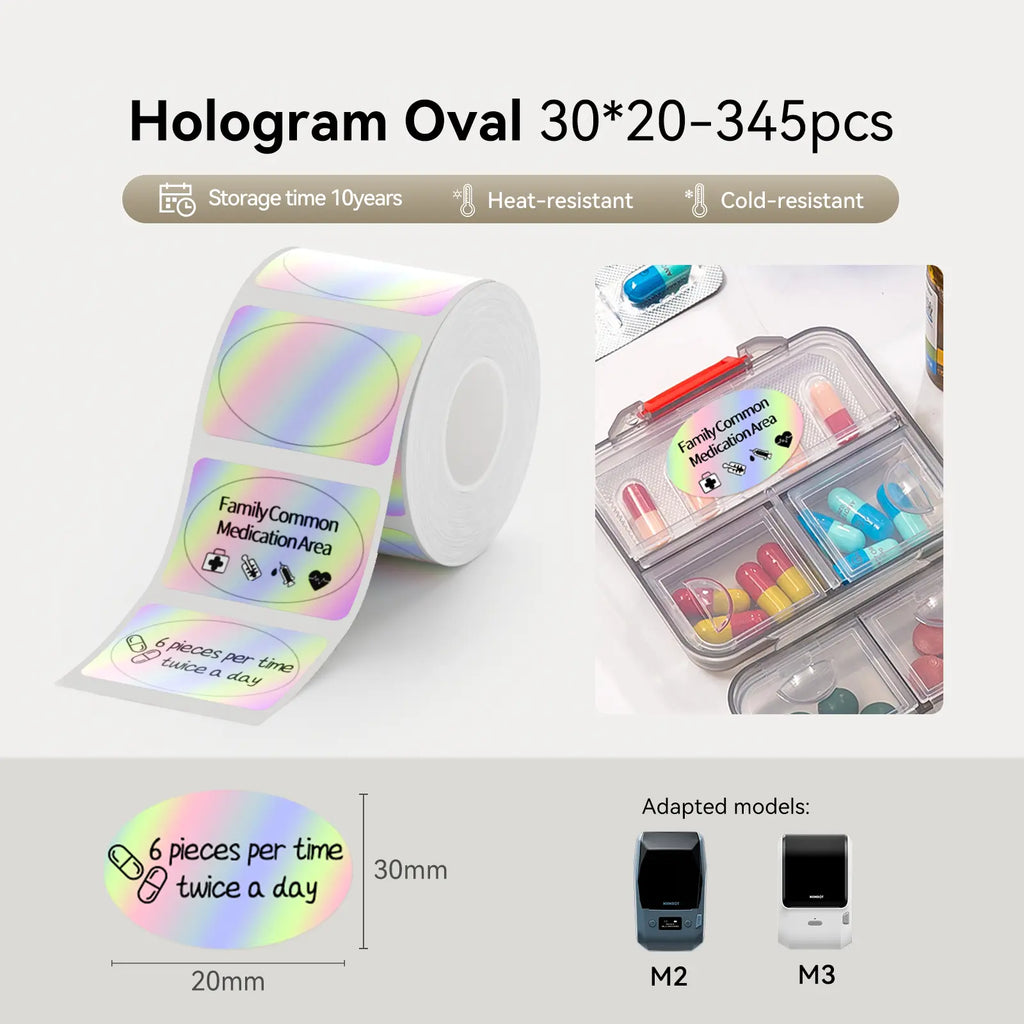 Thermal Transfer Label Printer Labels for M2, M3