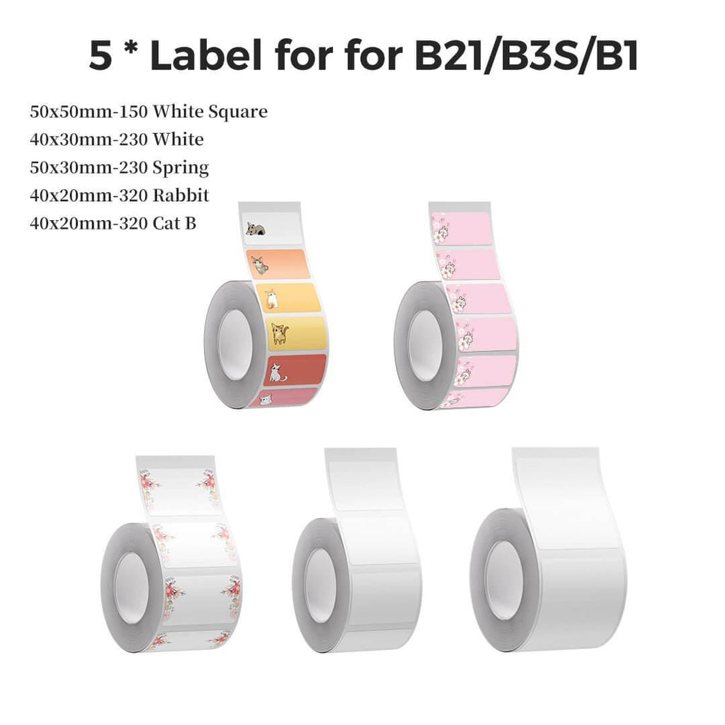 Label Paper Set for B21/B3S/B1