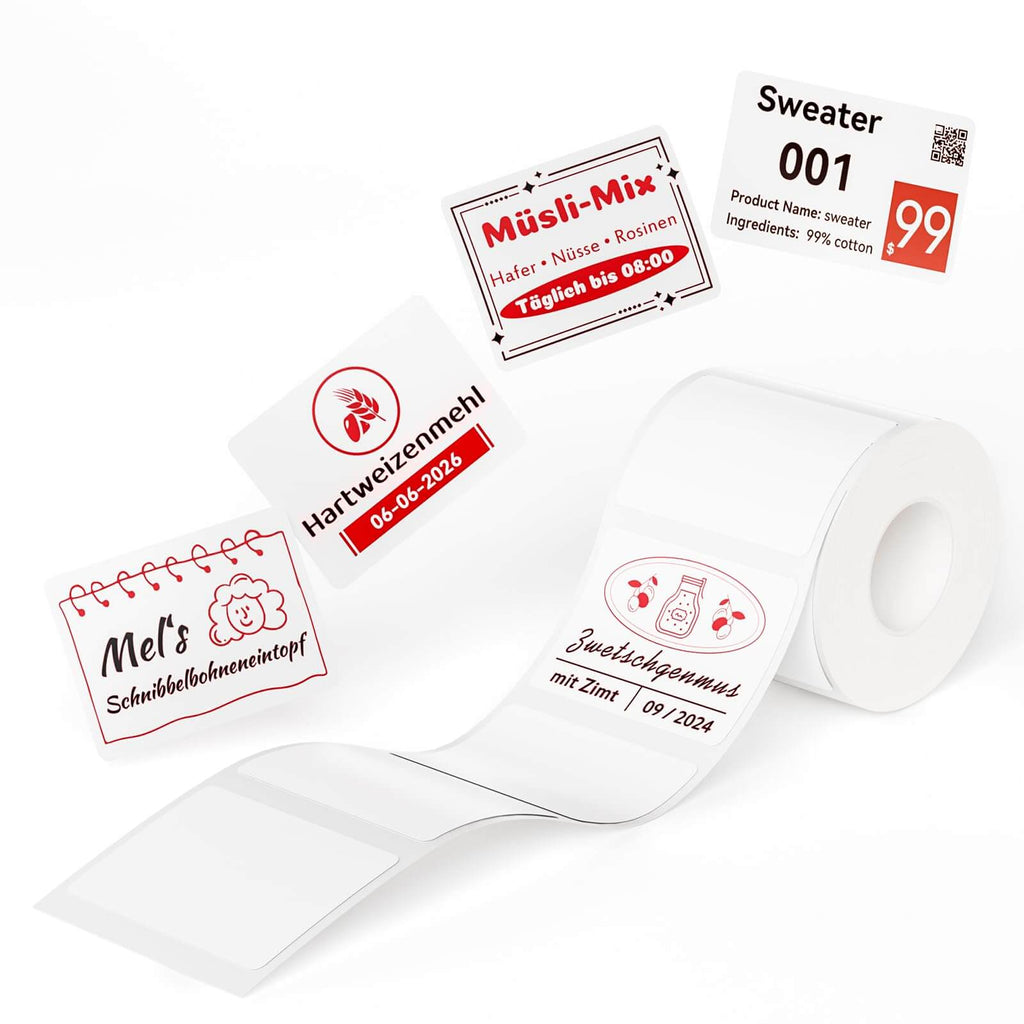 Photo Papers, Red&Black Labels for B21 Pro