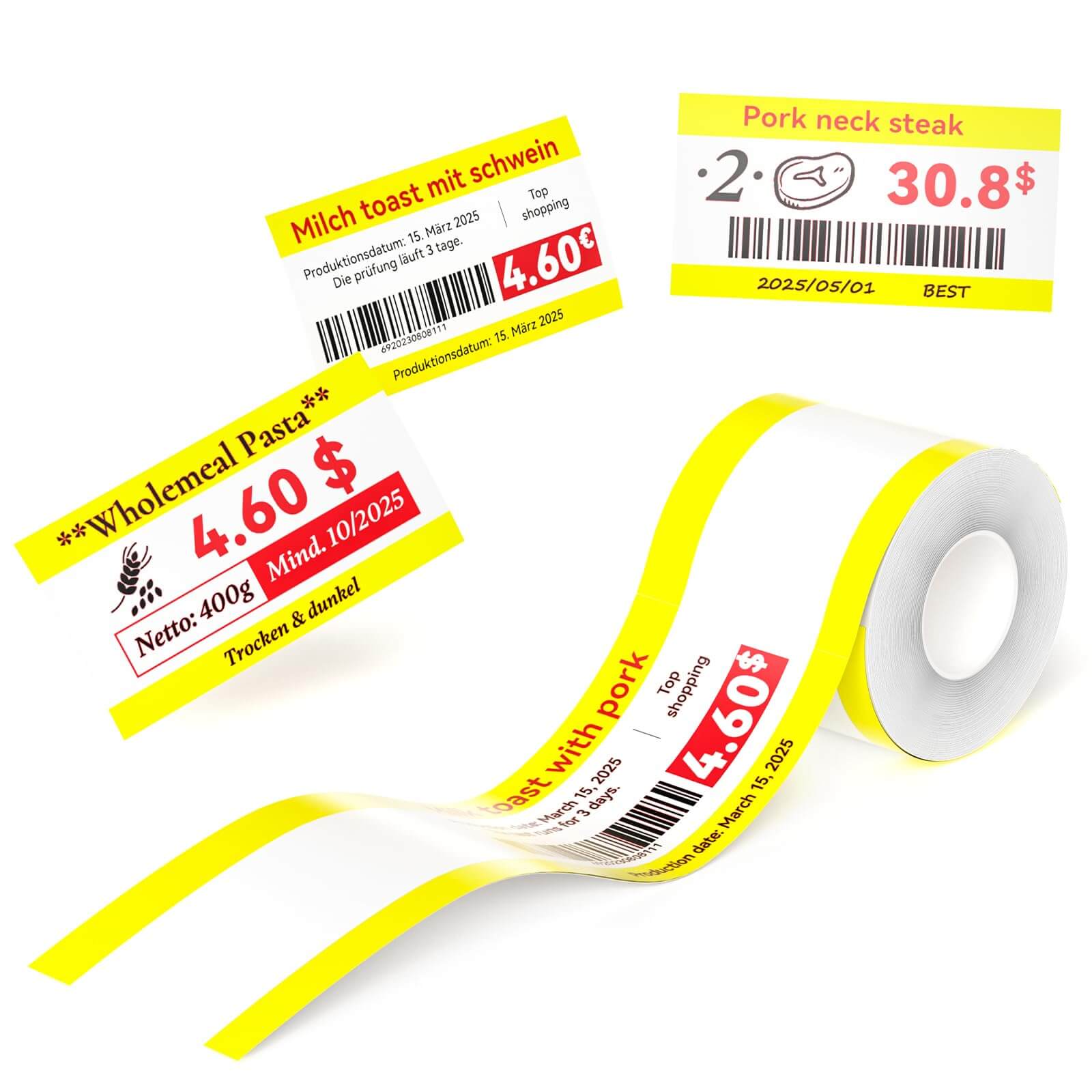 Photo Papers, Red&Black Labels for B21 Pro